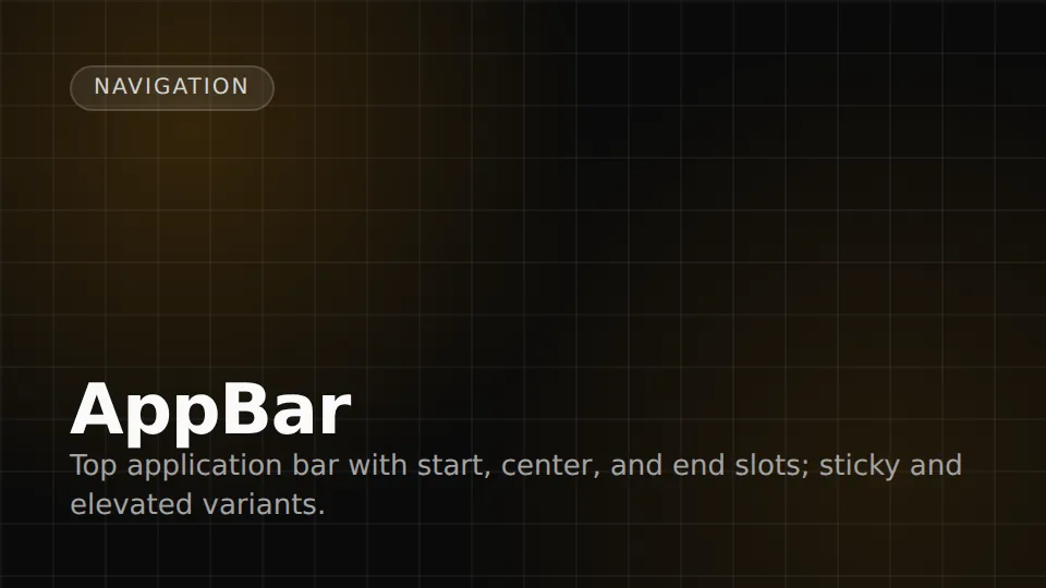AppBar preview