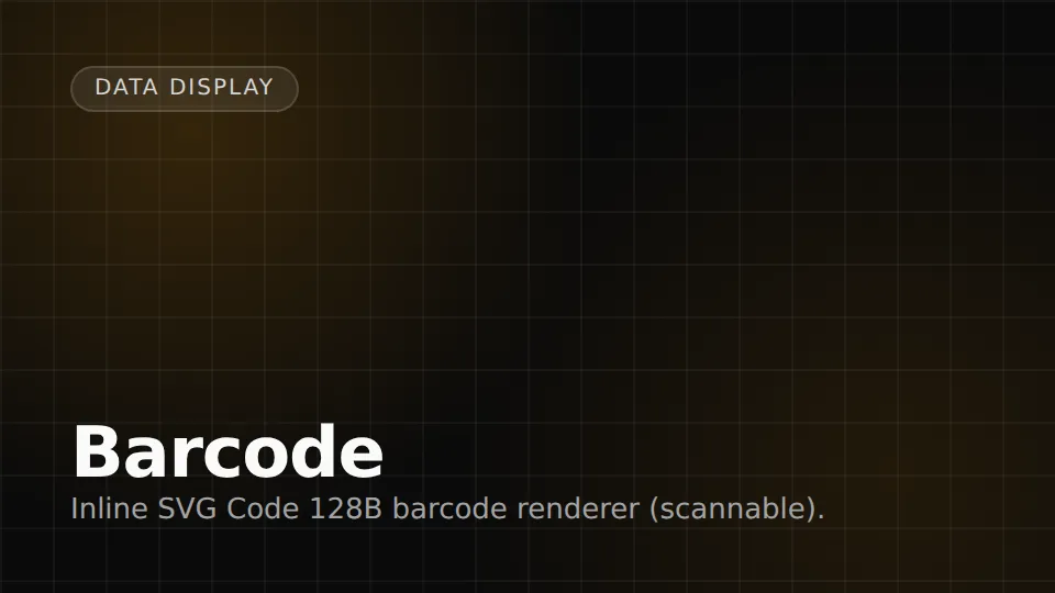 Barcode preview