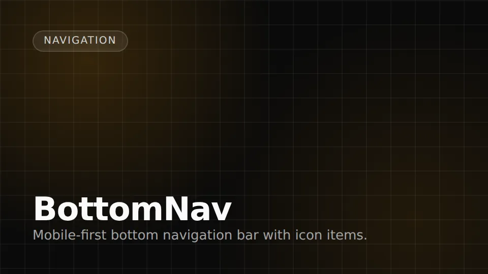BottomNav preview