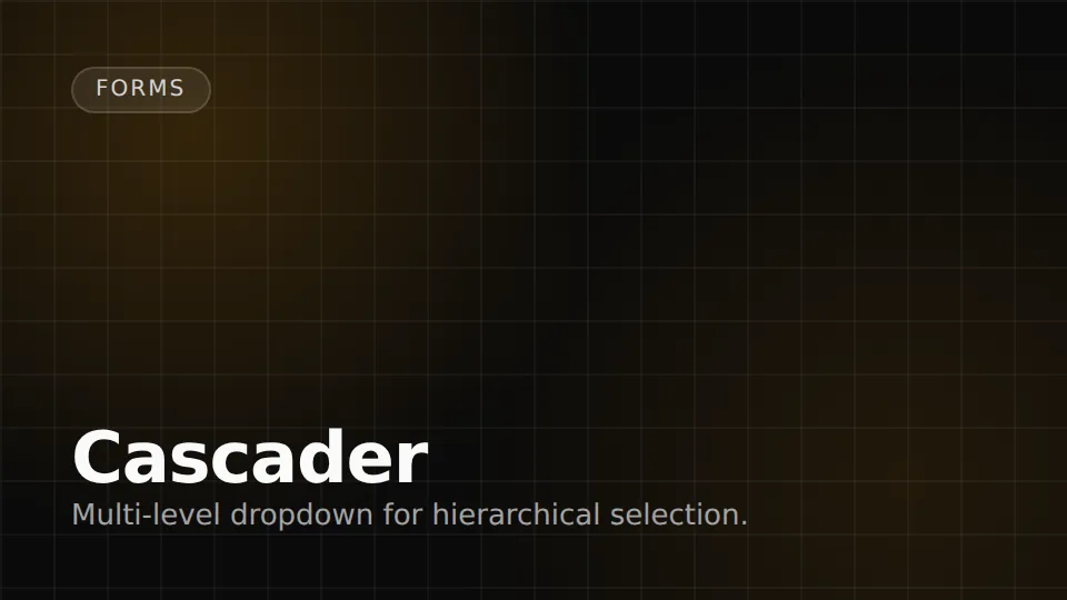 Cascader preview