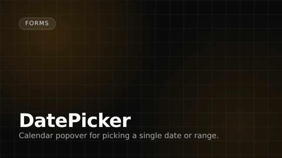 DatePicker preview