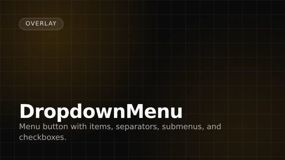 DropdownMenu preview