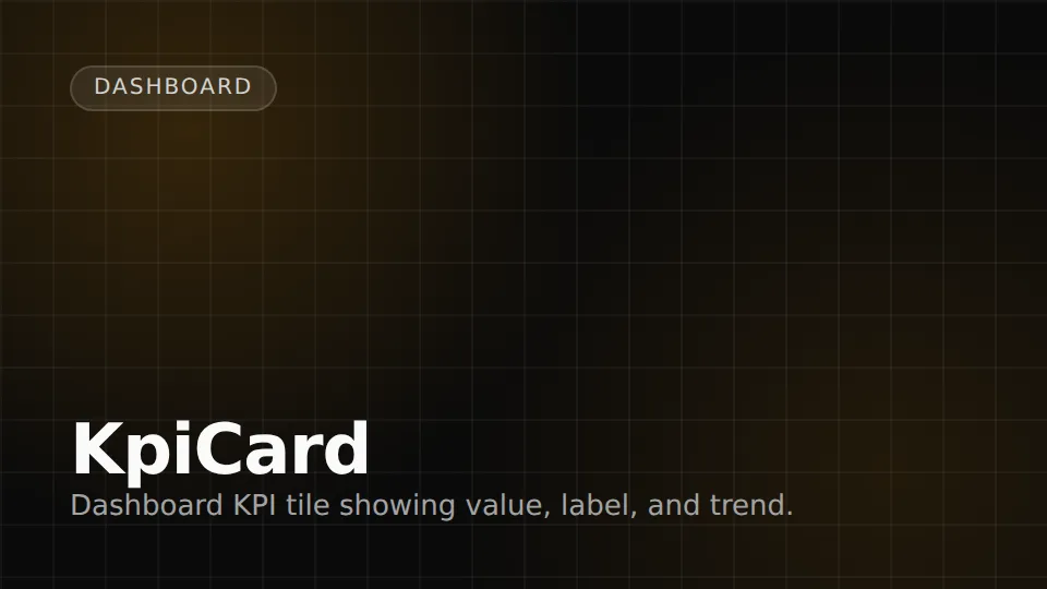 KpiCard preview