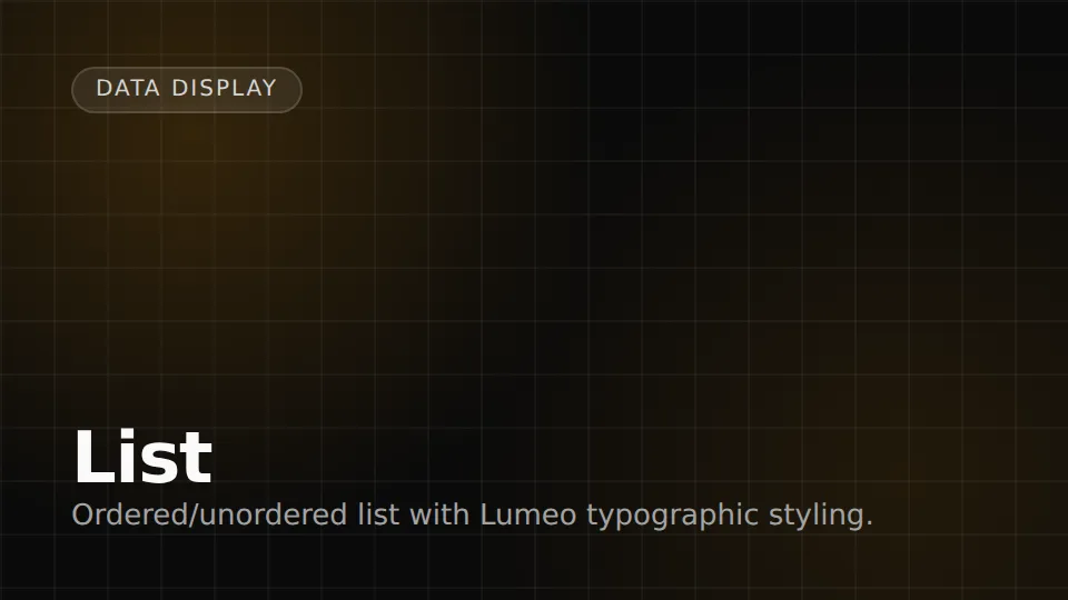 List preview