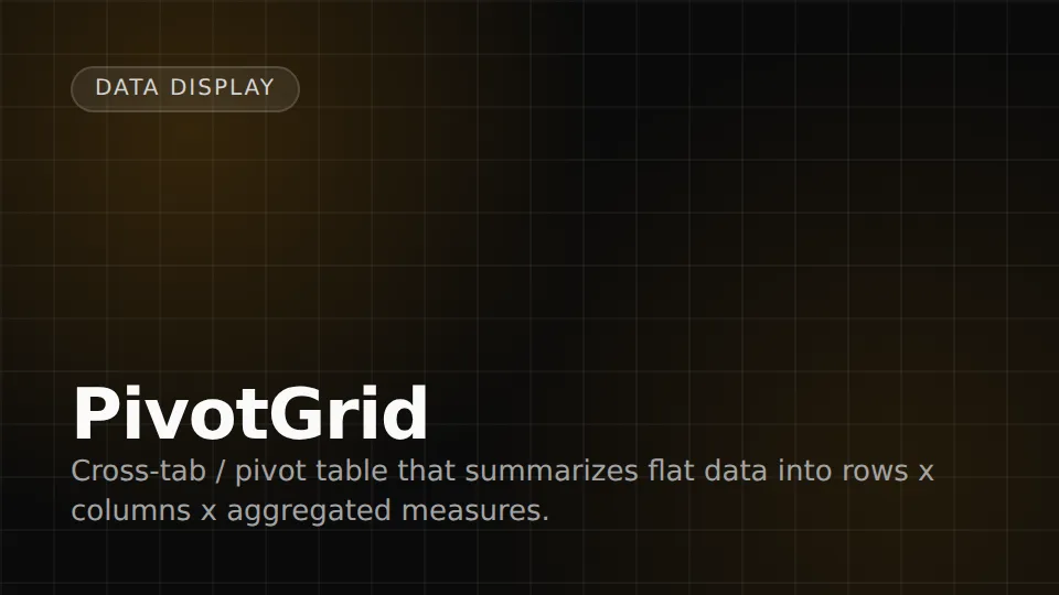 PivotGrid preview