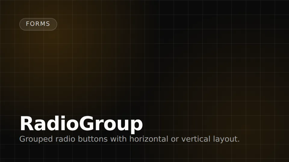 RadioGroup preview