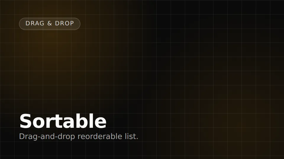 Sortable preview