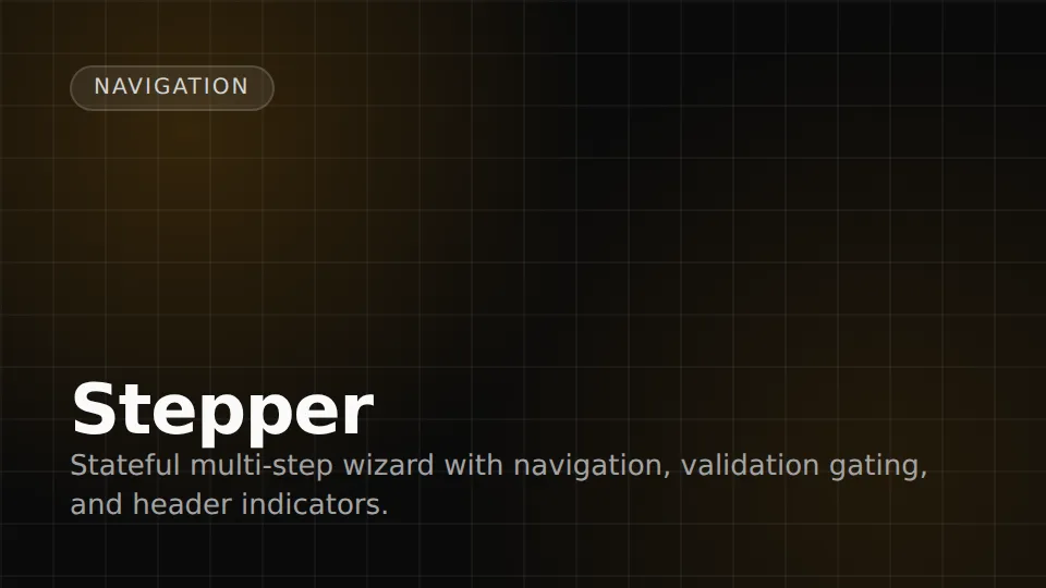 Stepper preview