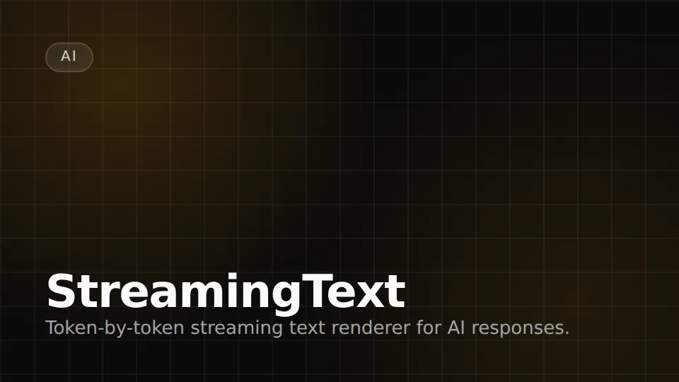 StreamingText preview