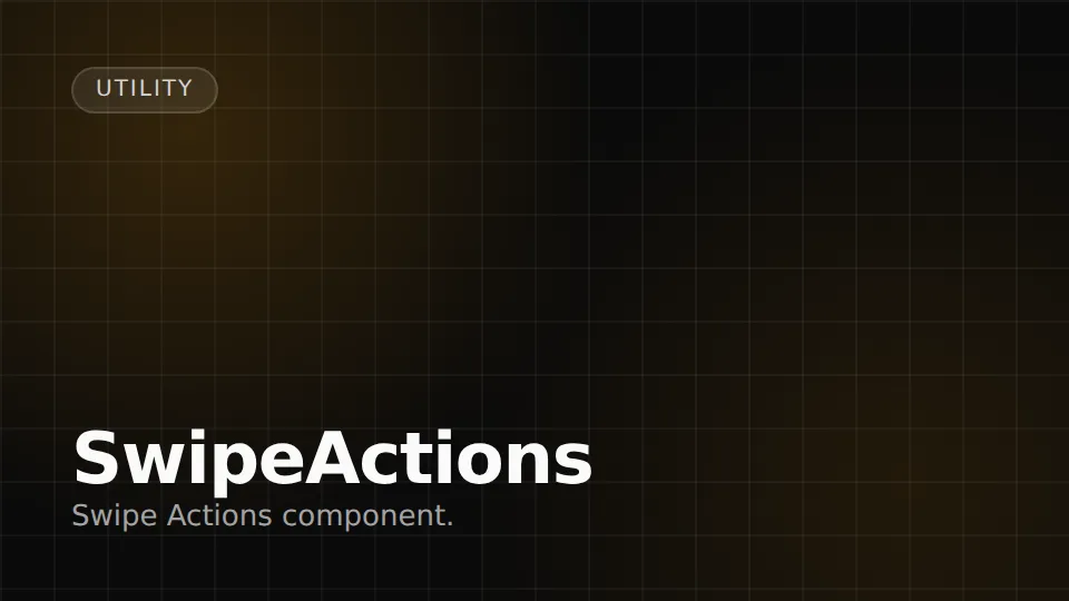 SwipeActions preview