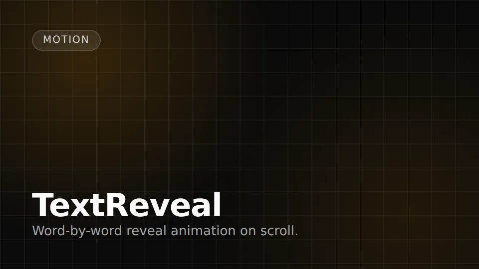 TextReveal preview